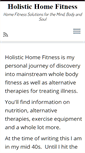 Mobile Screenshot of holistichomefitness.com