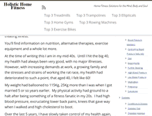 Tablet Screenshot of holistichomefitness.com